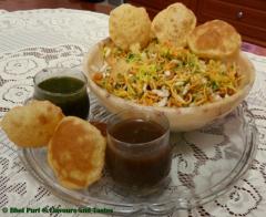 Bhel puri, a tour attraction in Mumbai, Maharashtra, India