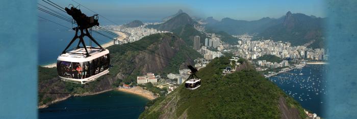 Sugarloaf Mountain, a tour attraction in Rio de Janeiro, Brazil