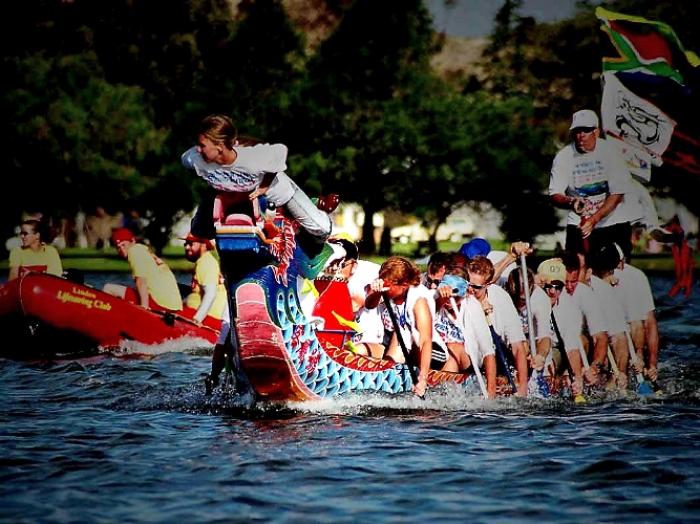 The Cape Town Dragon Boat Racing Club , a tour attraction in Cape Town, Western Cape, South