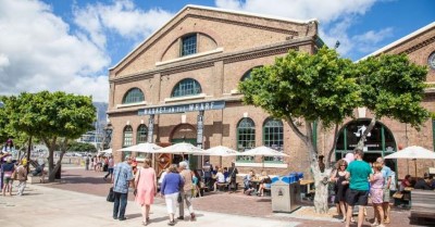 Market on the Wharf at the V&A Waterfront, a tour attraction in Cape Town, Western Cape, South