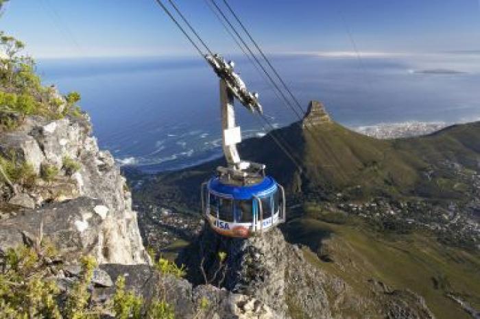 Catch a cable car up Table Mountain, a tour attraction in Cape Town, Western Cape, South