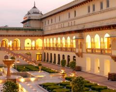 Rambagh Palace Hotel, a tour attraction in Jaipur India