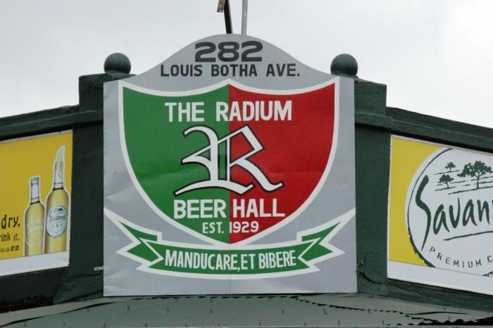 The Radium Beer Hall, a tour attraction in Johannesburg, Gauteng, South A