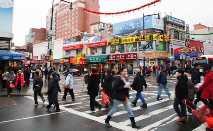 Down Town Flushing, a tour attraction in Queens, NY, USA