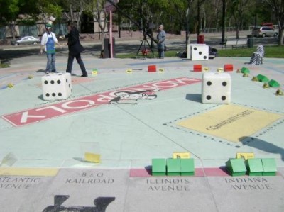 Monopoly in the Park, a tour attraction in San Jose United States