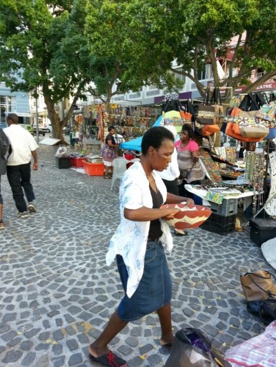 Greenmarket Square, a tour attraction in Cape Town, South Africa