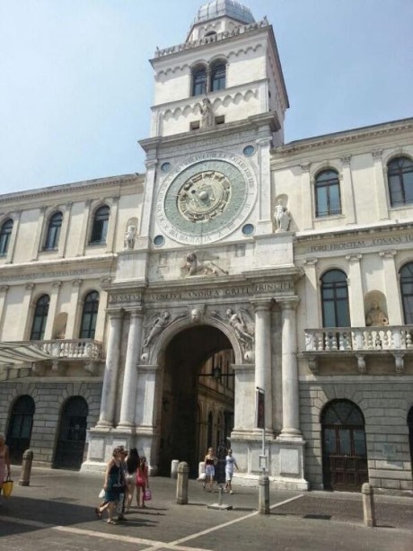 Torre Orologio, a tour attraction in Padua, Italy