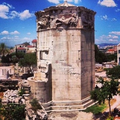 Αέρηδες-Ωρολόγιο του Κυρρήστου (Tower of the Winds-Horologion of Andronic, a tour attraction in Athens, Greece