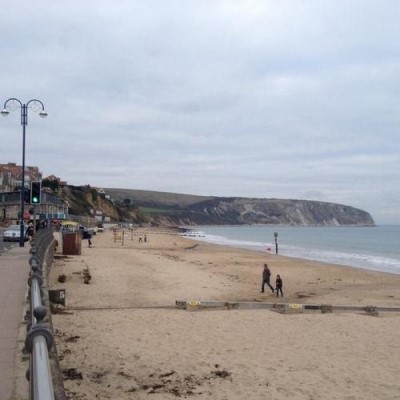 Swanage Beach, a tour attraction in Dorset, United Kingdom 