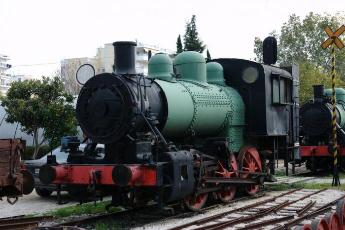 Railway museum, a tour attraction in Thessaloniki, Greece 