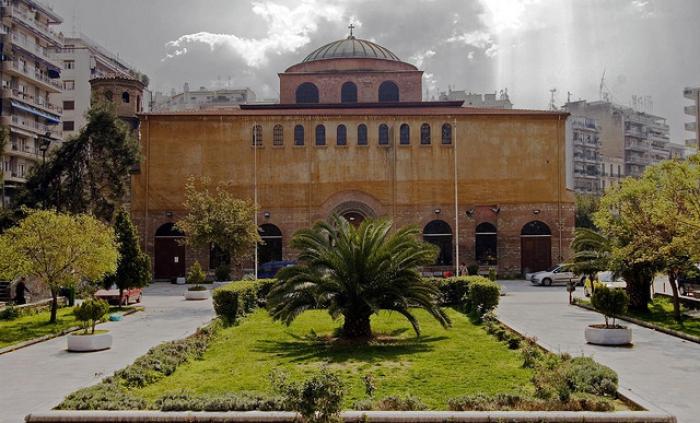 Agia Sofia, a tour attraction in Thessaloniki, Greece 