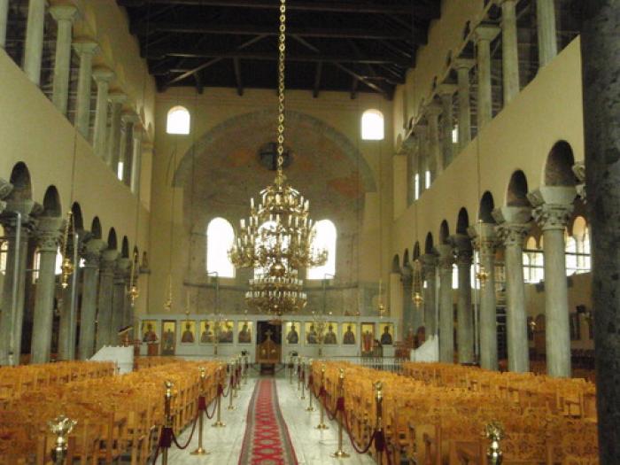 Church of Acheiropoiitos, a tour attraction in Thessaloniki, Greece 