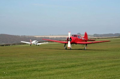Compton Abbas Airfield, a tour attraction in Dorset, United Kingdom 