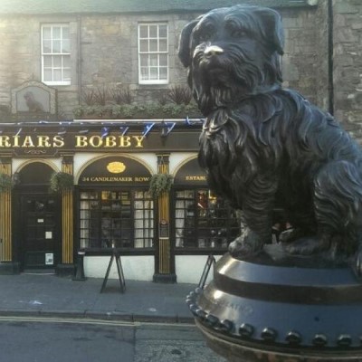 Greyfriars Bobby's Statue, a tour attraction in Edinburgh, United Kingdom