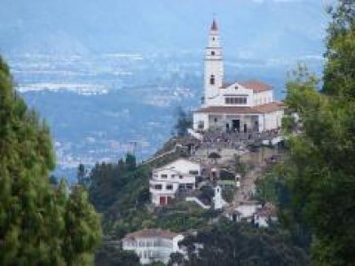 Monserrate, a tour attraction in Bogota, Colombia 