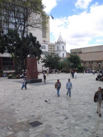 Parque Santander, a tour attraction in Bogota, Colombia