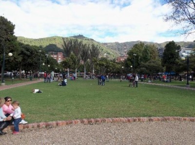 Parque de la 93, a tour attraction in Bogota, Colombia