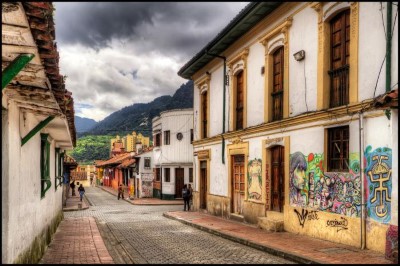 La Candelaria, a tour attraction in Bogota, Colombia