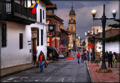 El Candelario, a tour attraction in Bogota, Colombia