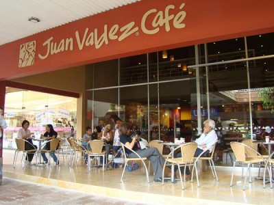 Juan Valdez Café, a tour attraction in Bogota, Colombia