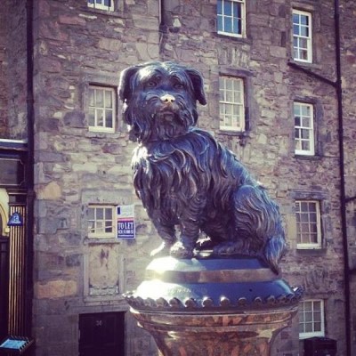 Greyfriars Bobby's Statue, a tour attraction in Edinburgh, United Kingdom