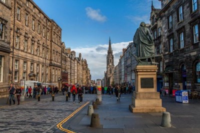 The Royal Mile, a tour attraction in Edinburgh, United Kingdom