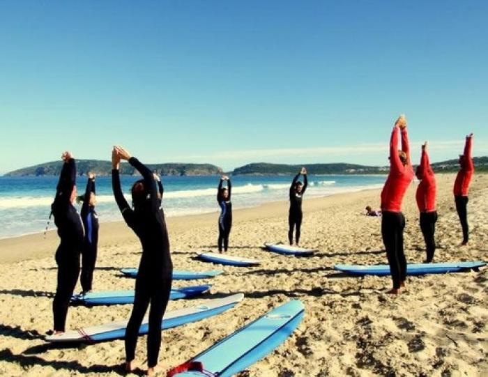 Learn to surf, a tour attraction in The Garden Route South Africa