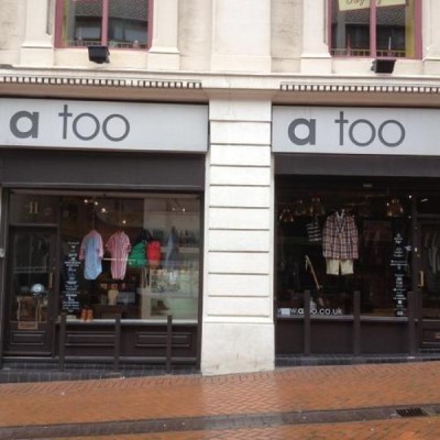 A Too Menswear, a tour attraction in Birmingham, United Kingdom