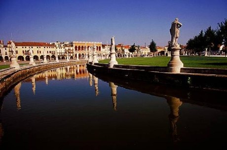 Prato della Valle, a tour attraction in Padua, Italy